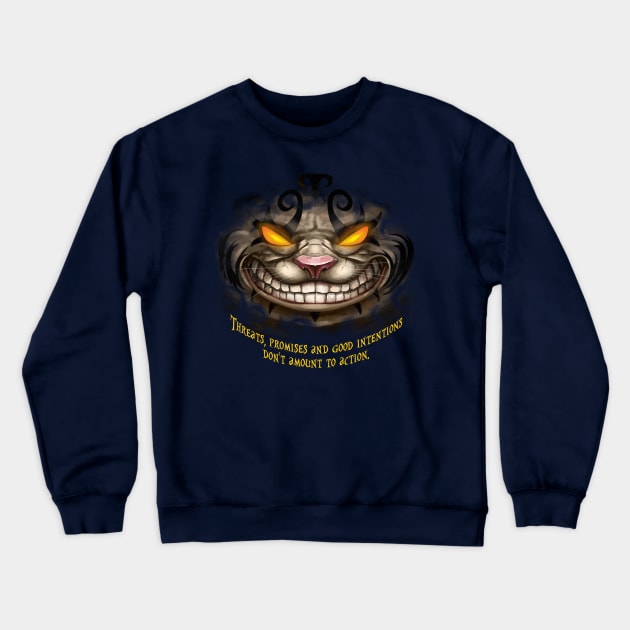 Cheshire Cat - American McGee's Alice Crewneck Sweatshirt by Fine_Design